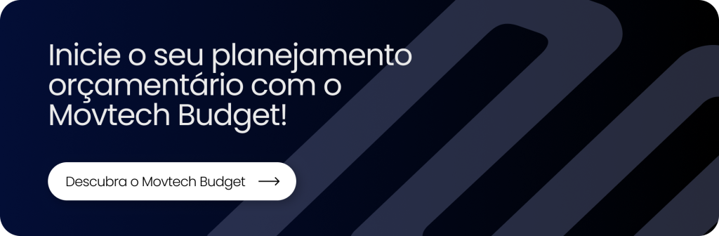 CTA com a frase "Inicie o seu planejamento orçamentário com o Movtech Budget"